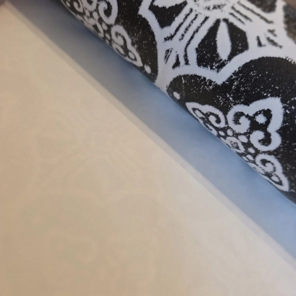 Wall Paper Wall‎ Covering Black & White Geometric Pattern Farmhouse 10+ Yards
